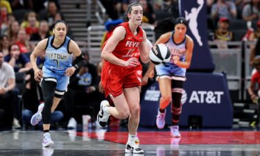 Caitlin Clark was on the end of a foul from Chennedy Carter