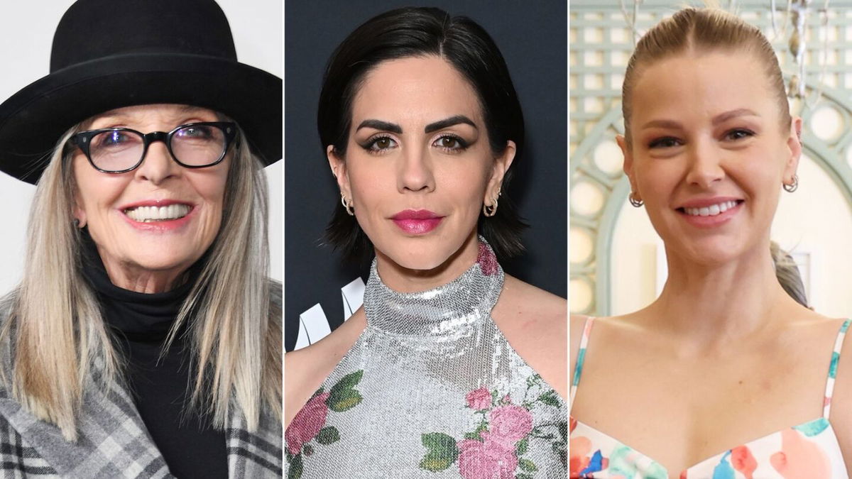 <i>Getty Images via CNN Newsource</i><br/>Diane Keaton paid a visit to Ariana Madix (right) and Katie Maloney’s (center) new Something About Her sandwich shop this week.