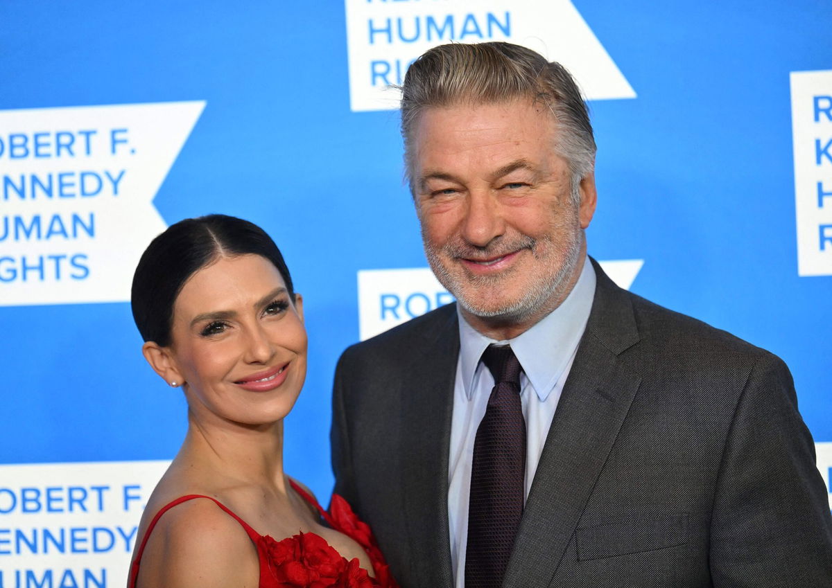 <i>Angela Weiss/AFP/Getty Images via CNN Newsource</i><br/>Hilaria Baldwin and Alec Baldwin