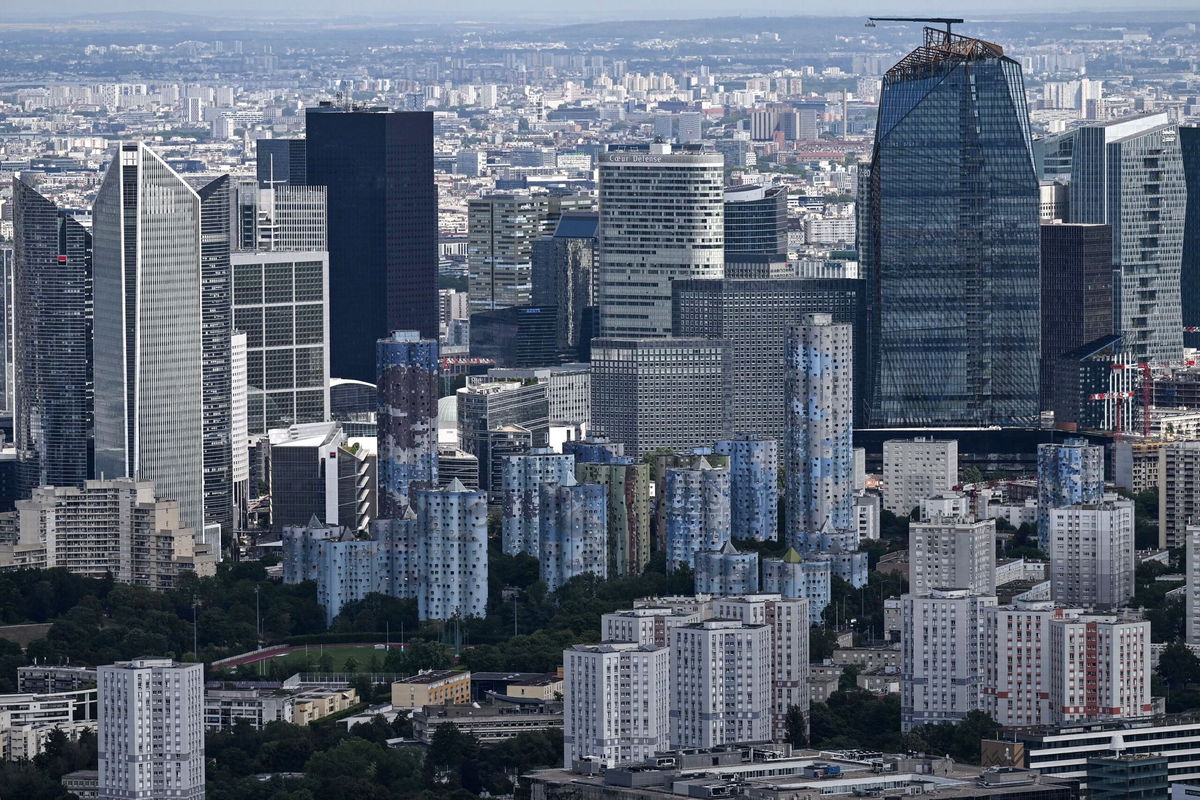 <i>Ammanuel Dunand/AFP/Getty Images via CNN Newsource</i><br/>The La Defense business district north-west of Paris