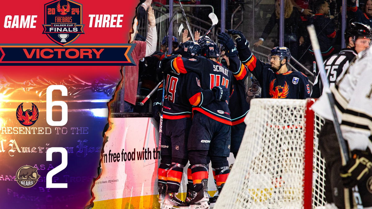 Calder Cup Finals: CV Firebirds beat Hersey Bears 6-2 in Game 3; Take 2 ...