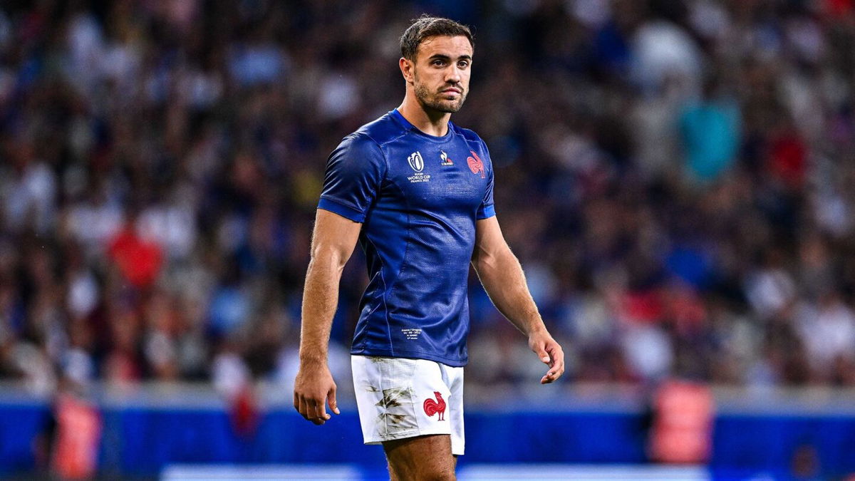 <i>Baptiste Fernandez/Icon Sport/Getty Images via CNN Newsource</i><br/>Melvyn Jaminet looks on during France's game against Uruguay at the 2023 Rugby World Cup.