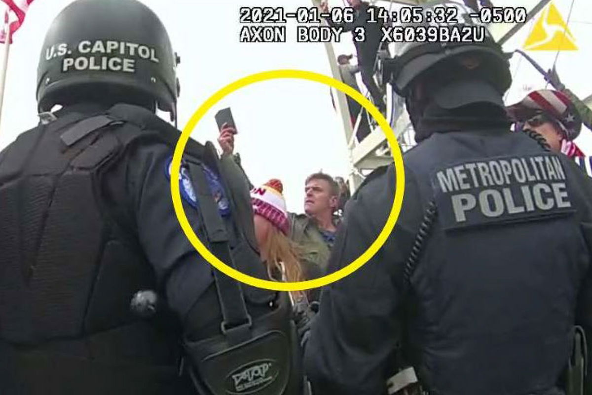 <i>Justice Department/AP via CNN Newsource</i><br/>This image from Washington Metropolitan Police Department body-worn video