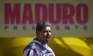 Venezuelan President Nicolas Maduro at a campaign rally in Caracas on July 16