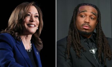 U.S. Vice President Kamala Harris and Quavo.