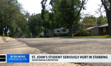 A St. John's University student is seriously hurt after his family said he was stabbed while on a late-night walk near his home.