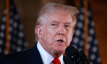 Former President Donald Trump speaks during a news conference at his Mar-a-Lago estate in Palm Beach