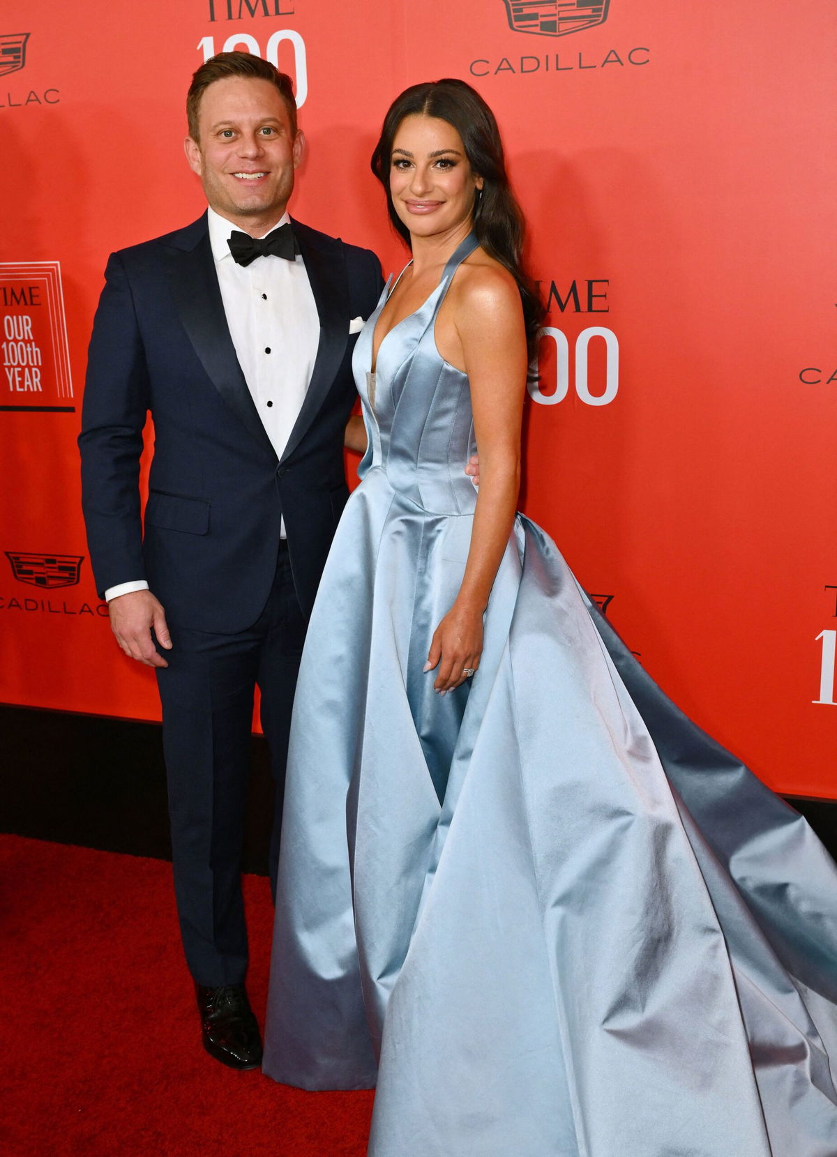 <i>Angela Weiss/AFP/Getty Images via CNN Newsource</i><br/>Zandy Reich and Lea Michele