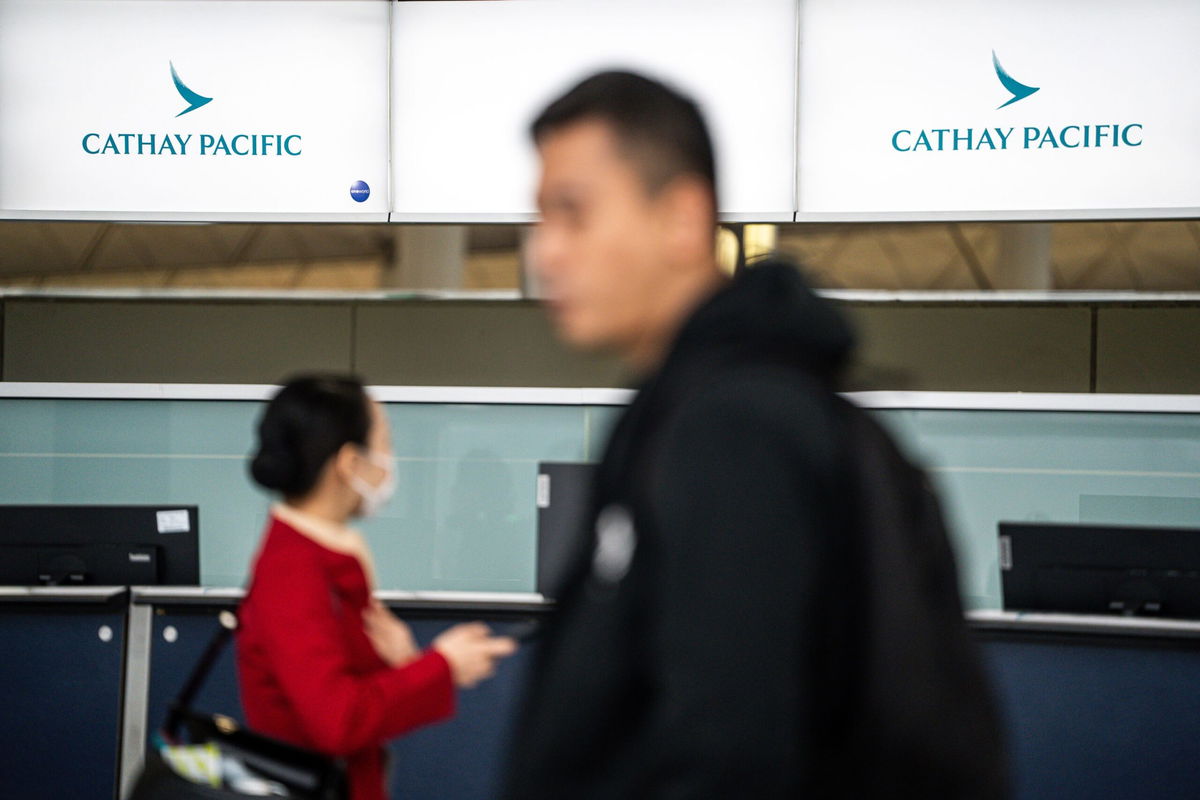 <i>Lam Yik/Bloomberg/Getty Images via CNN Newsource</i><br/>Cathay Pacific is Hong Kong's flag carrier.