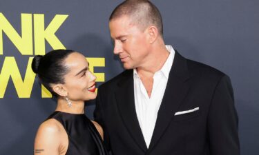 (From left) Zoë Kravitz and Channing Tatum at the Los Angeles premiere of 'Blink Twice' in August.