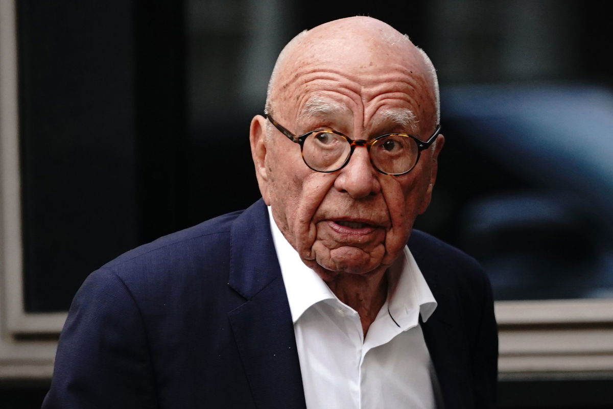 <i>Victoria Jones/PA Images/Getty Images via CNN Newsource</i><br/>Rupert Murdoch attends his annual party at Spencer House in London in June 2023.