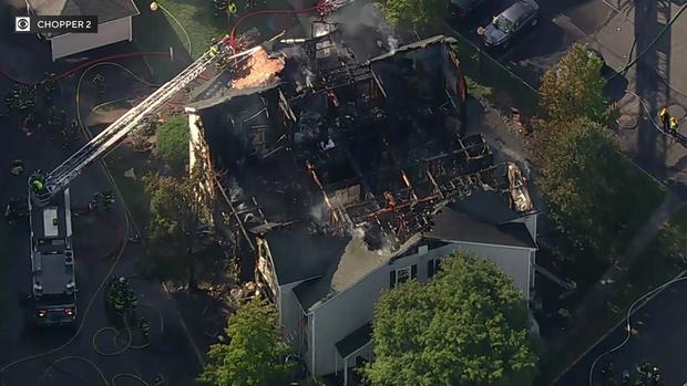 <i>WCBS/WLNY via CNN Newsource</i><br/>An apartment building in Rockland County went up in flames Tuesday afternoon