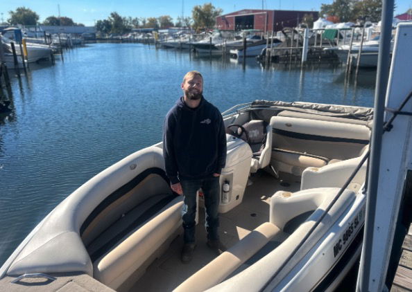 <i>WXYZ via CNN Newsource</i><br/>21-year-old Jarrett Burkhalter was pulling out of Humbug Marina in Gibraltar