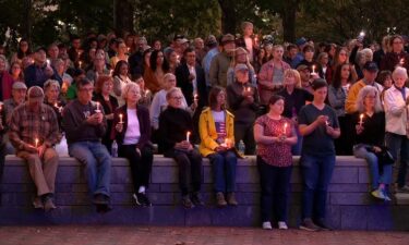 A candlelight vigil was held at Pack Square Park in downtown Asheville on Tuesday