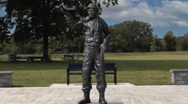 <i>WXYZ via CNN Newsource</i><br/>The statue of Lt. Col. Alexander Jefferson