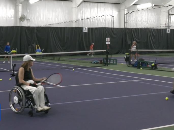 <i>WCCO via CNN Newsource</i><br/>A former tennis pro has created the first wheelchair tennis club in the Twin Cities.