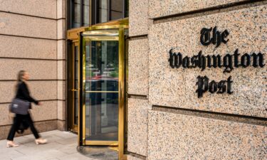 The Washington Post Building in DC is pictured on June 5.  Readers are canceling their subscriptions and one-third of the Post’s editorial board stepped down in protest of Jeff Bezos’s decision to block The Washington Post from endorsing a presidential candidate.