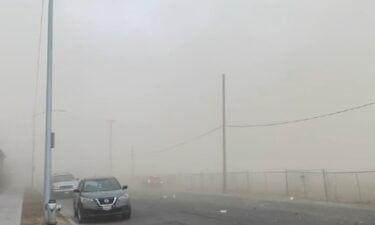 Strong winds kicked up massive dust clouds across Central California on November 11