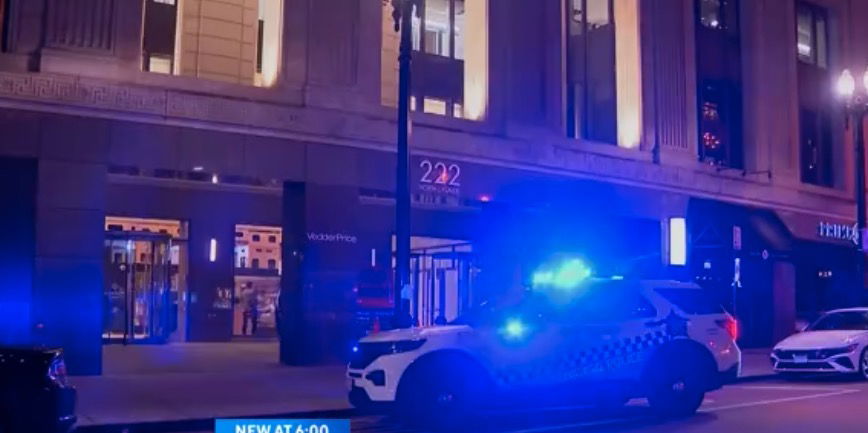 <i>WBBM via CNN Newsource</i><br/>A wild scene arose in downtown Chicago on November 14