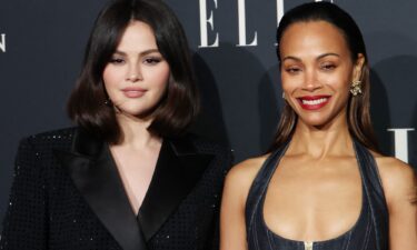 (From left) Selena Gomez and Zoe Saldaña at the 2024 Elle Women in Hollywood event in Los Angeles.