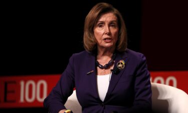 Nancy Pelosi speaks onstage at the 2023 TIME100 Summit at Jazz at Lincoln Center on April 25