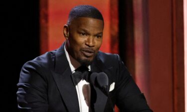 Jamie Foxx speaks during the Academy of Motion Picture Arts and Sciences Governors Awards on November 17.