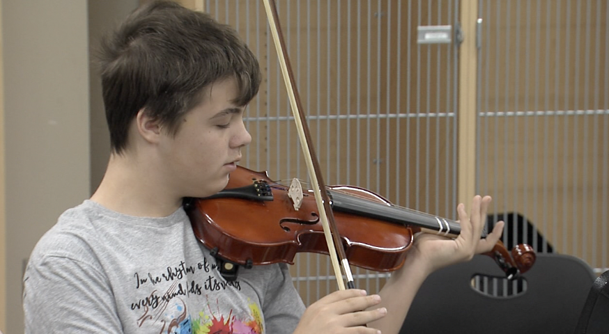 <i>KJRH via CNN Newsource</i><br/>As the music flows through Liam and his classical passion is being fostered daily