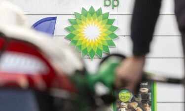 A BP gas station is pictured in Surrey