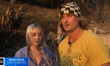 Kelly Lauren and Alec Gellis were forced to literally run for their lives when the Palisades Fire descended on their home.