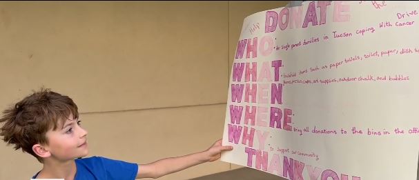 <i>KGUN via CNN Newsource</i><br/>A fourth-grade student at Painted Sky Elementary School is leading an effort to support single-parent families affected by cancer.