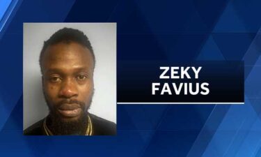 A man was arrested after Rainbow City police say he bit a person's chin off Sunday.