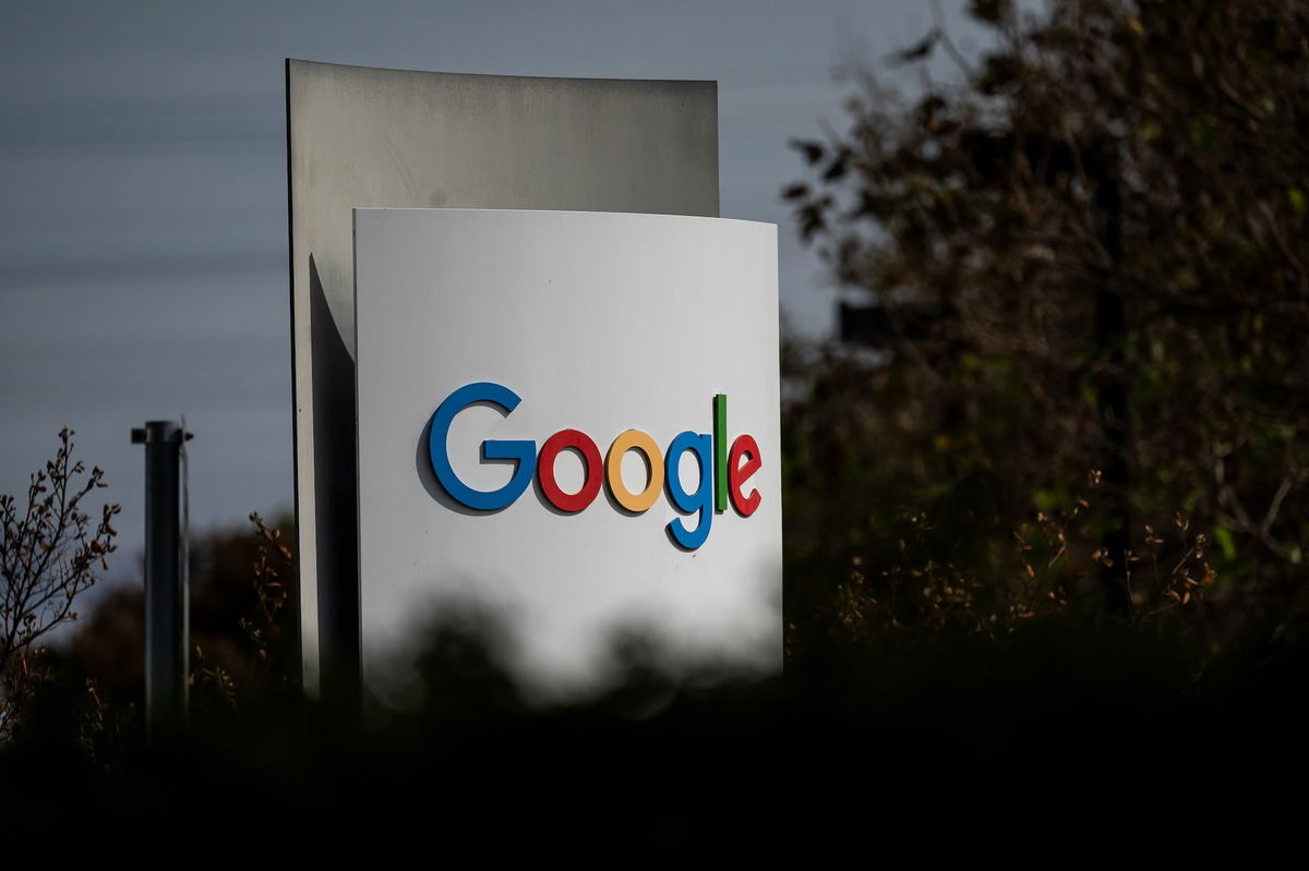 <i>David Paul Morris/Bloomberg/Getty Images via CNN Newsource</i><br/>Signage at the Google headquarters in Mountain View