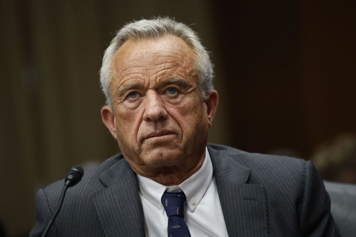 <i>Kevin Dietsch/Getty Images North America/Getty Images via CNN Newsource</i><br/>Robert F. Kennedy Jr.