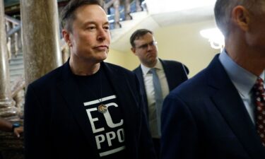 Elon Musk arrives for a meeting with Senate Republicans at the US Capitol on March 5