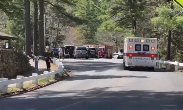 <i>WCVB via CNN Newsource</i><br/>Massachusetts State Police said troopers responded to reports of a fall at Purgatory Chasm. The victim was pronounced dead at the scene. From Sky5