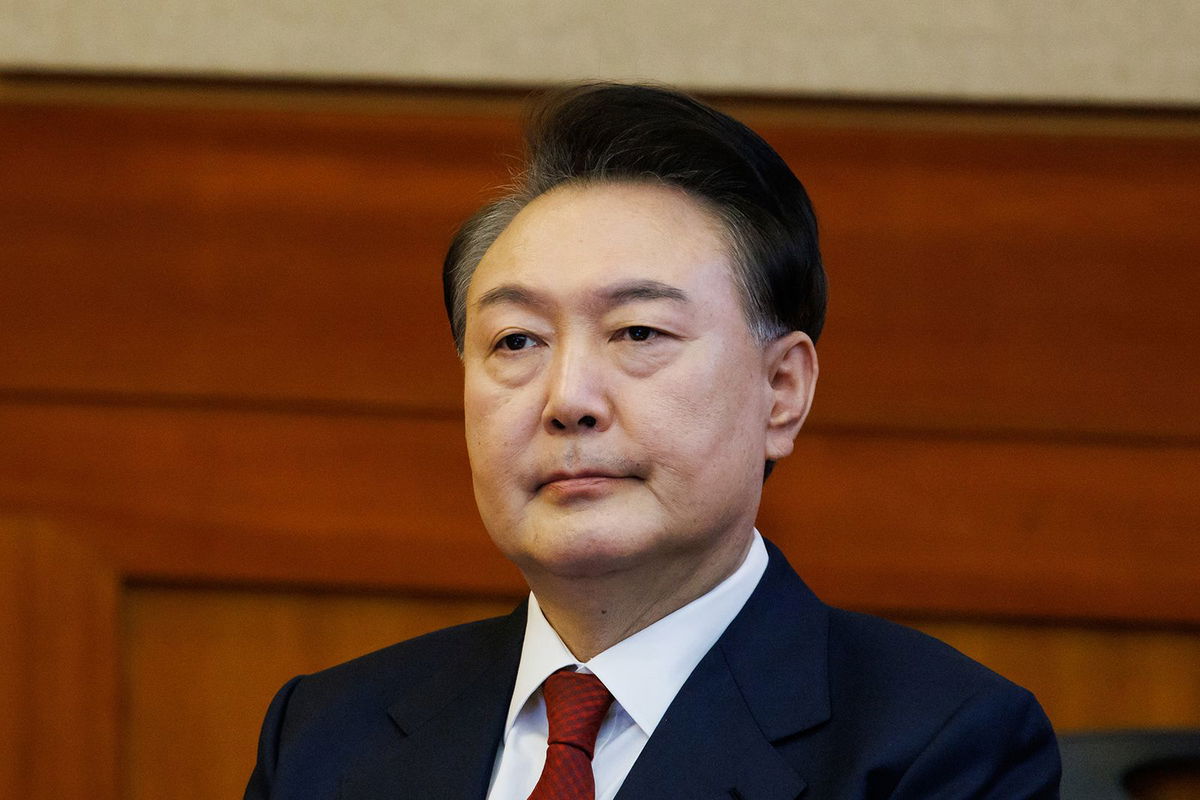 <i>SeongJoon Cho/Bloomberg/Getty Images via CNN Newsource</i><br/>South Korean president Yoon Suk Yeol seen here in Seoul on February 13
