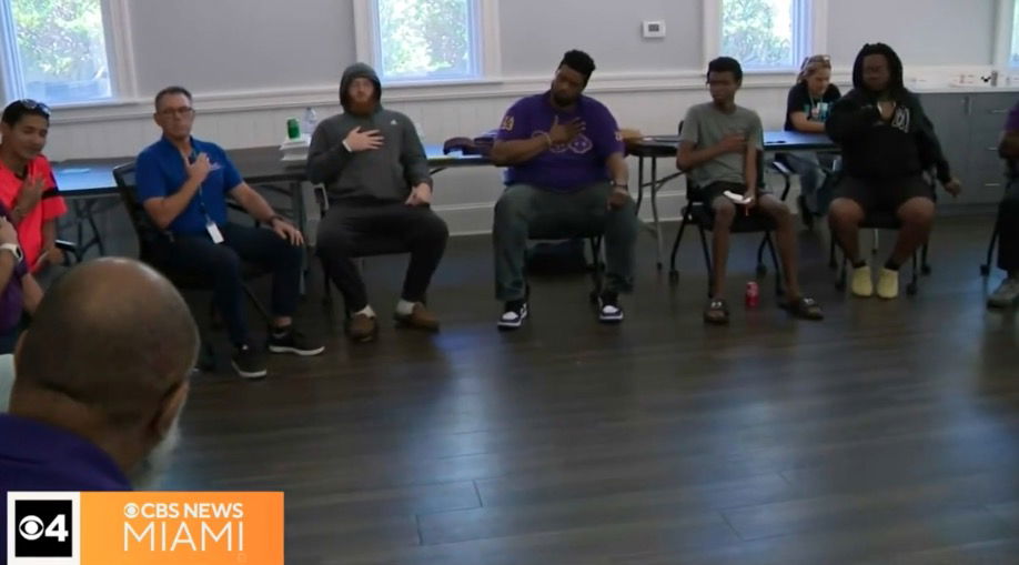 <i>WFOR via CNN Newsource</i><br/>In a small room filled with determination and hope