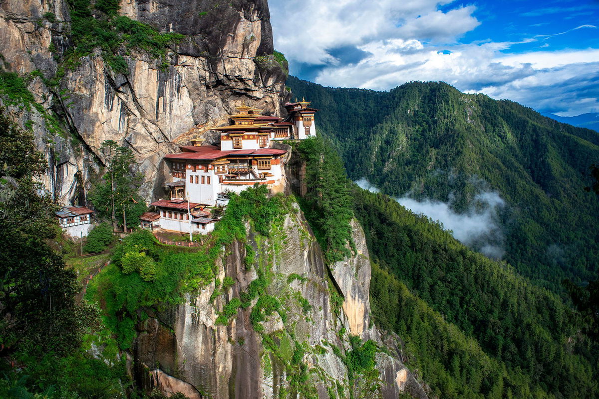 <i>Sergi Reboredo/VW Pics/Universal Images Group/Getty Images via CNN Newsource</i><br/>The Tiger's Nest monastery in Paro