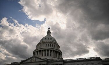 Clouds roll over the US Capitol