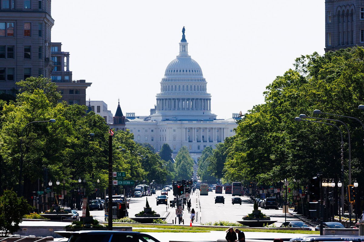 <i>Aaron Schwartz/Bloomberg/Getty Images via CNN Newsource</i><br/>The US Capitol in Washington