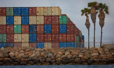Containers at the Port of Long Beach in Long Beach