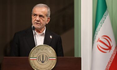 Iranian President Masoud Pezeshkian in Tehran
