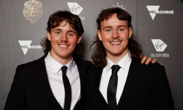 The Shepmates pose for a photo during the 2022 Brownlow Medal at Crown Palladium on September 18