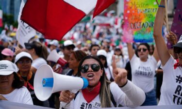 Judicial workers protest the government's judicial reform