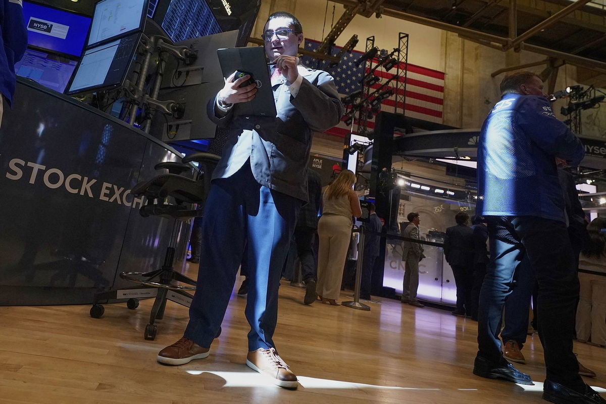 <i>Richard Drew/AP via CNN Newsource</i><br/>Stock futures dropped on Friday after President Donald Trump threatened to reignite his trade war.