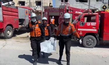 The home of two Gazan doctors was bombed on Friday