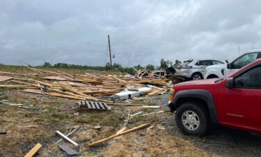This photo from the Washington County Sheriff's Office in Kentucky shows severe tornado damage.