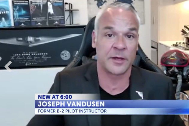 <i>KMIZ via CNN Newsource</i><br/>Joseph Vandusen is a former B-2 Instructor Pilot.