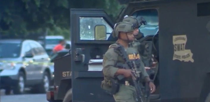 <i>WDSU via CNN Newsource</i><br/>Law enforcement officials confirm a home in the 1700 block of Agriculture Street was raided after they were tipped off that it was the home where escaped inmate Antoine Massey recorded now viral videos that were posted to social media on June 1.