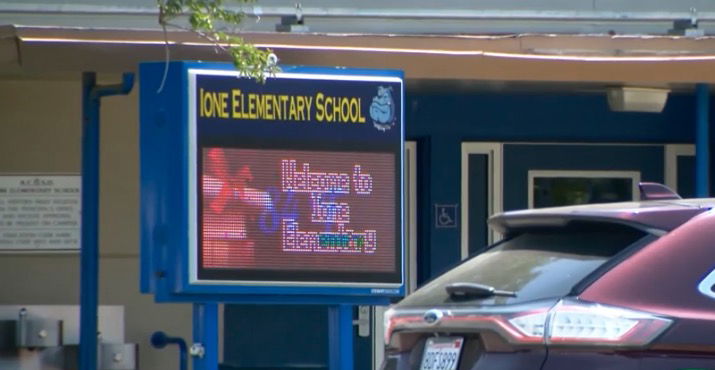 <i>KCRA via CNN Newsource</i><br/>Ione Elementary School is under preliminary investigation